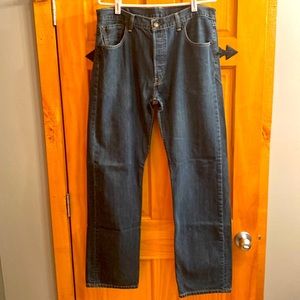Levis 501 button fly jeans 36x34